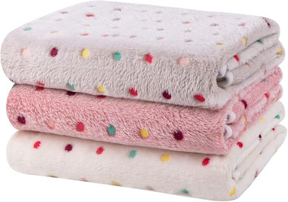 Dono 1 Pack 3 Dog Blankets, Soft Fluffy Fleece Pet Blanket Warm Sleep Mat Paw by Dono