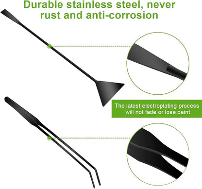 Quarium Aquascape Tools Kits, 4 in 1 Anti-Rust Aquatic Plant Aquascaping Tool - Image 3