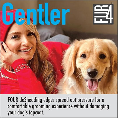 FUR4 deShedding Dog Brush for Short Hair Dogs – Pet Hair Brush - Image 5