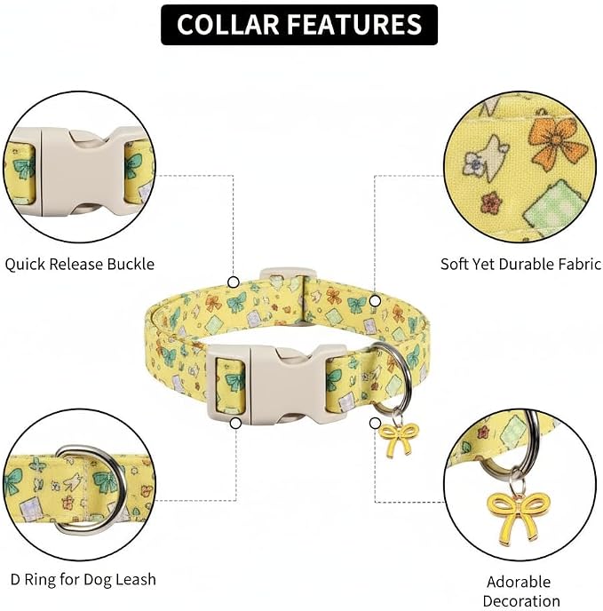 Dog Collars for Medium Dogs, Adjustable Medium Collar for Girl Female Dogs - Image 3