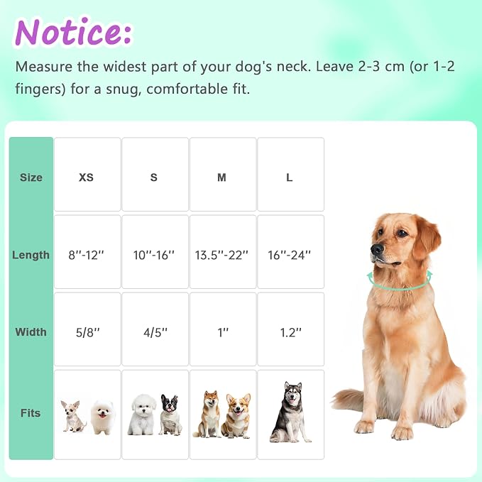 Easter Dog Collar for Extra Small Dogs, Adjustable Green Small Dog Collar - Image 2