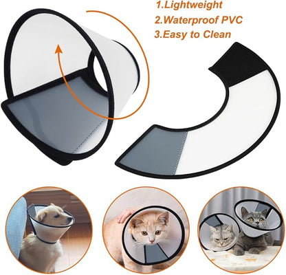 Vivifying Cat Cone, Adjustable Recovery Pet Cone, Three Sizes Lightweight - Image 5