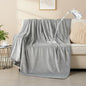 Waterproof Dog Blankets Light Grey Pet Blanket 60"x80", Soft Fluffy Sofa Car by CAPTSNOOZE