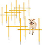 TNZMART 2.6 FT Dog Agility Obstacle Course Backyard Set Wave Poles and by TNZMART
