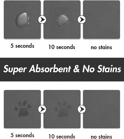 Absorbent Dog Food Mat-Dog Mat for Food and Water Bowl, Quick Dry Pet Food Mat - Image 2