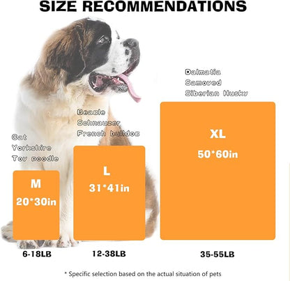 Dog Blankets for Large Dogs, Soft Fluffy Flannel Pet Blanket Mat Cover for Bed - Image 3