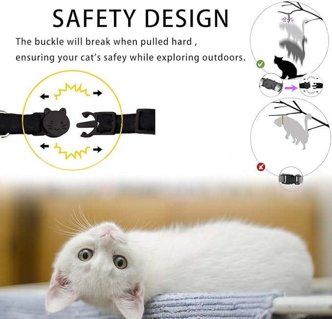 Airtag Cat Collar Breakaway, Safety Kitten Collar - Image 2