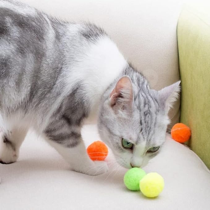 Premium Soft Pom Pom Balls for Kittens - Image 5