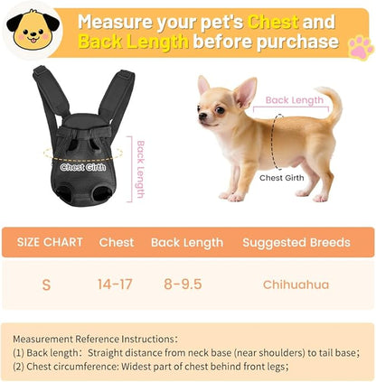 Inspack Dog Backpack Carrier/Cat Carrier, Adjustable Pet Front Carriers Travel - Image 2