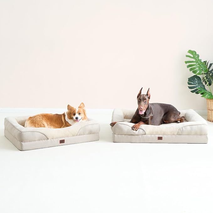 EHEYCIGA Orthopedic Dog Bed for Large Sized Dog, Waterproof Liner & Washable - Image 9