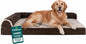FurHaven Orthopedic Dog Bed for Large Dogs, L-Shaped Chaise Mattress by FurHaven
