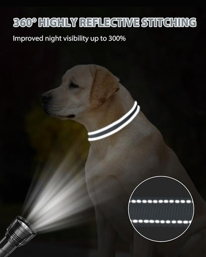 Joytale Large Dog Collar, Reflective and Adjustable Nylon Pet Collar - Image 5