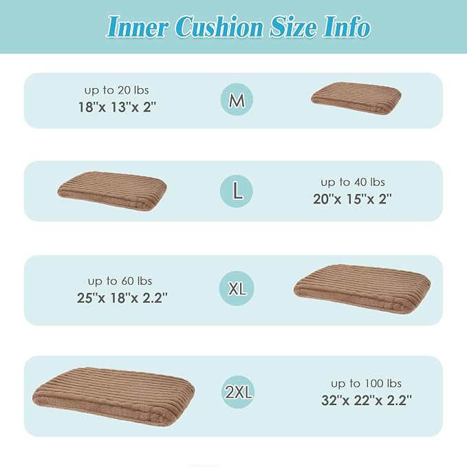 Cute Washable Dog Bed for Medium Large Dogs, Calming Furry Bolster Dog Bed - Image 4