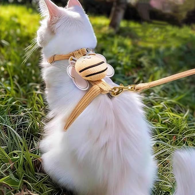 Cat Harness and Leash Set, Cat Harness Escape Proof, Rabbit Harness and Leash - Image 7