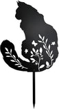 Maine Coon Cat Garden Stake by dryelves