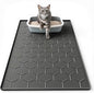 Silicone Cat Litter Trapping Mat, Large Waterproof 34" X 22" Cat Litter Box Mat by Garoopion