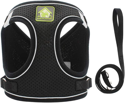 FEimaX Dog Harness and Leash Set, No Pull Breathable Soft Mesh Puppy Vest - Image 3
