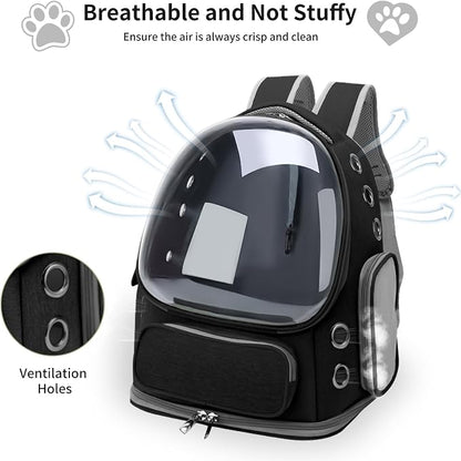 Cat Backpack Carrier for Cats and Small Dogs, Breathable Cat Bubble Backpack - Image 2