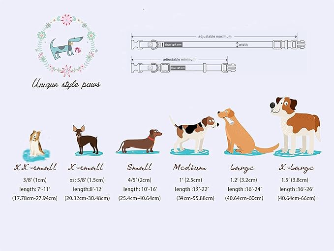 Unique style paws Dog Collar Metal Buckle Collar - Image 6