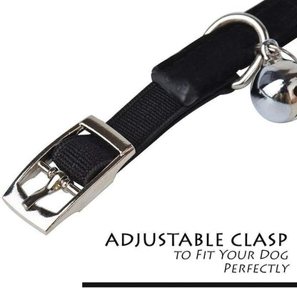 CHUKCHI Soft Velvet Safe Cat Adjustable Collar Bling Diamante - Image 5