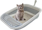 Collapsible Kitten Litter Box, 17.7 x 13.4 x 5 inch Open Cat Potty Pan by chuyouan
