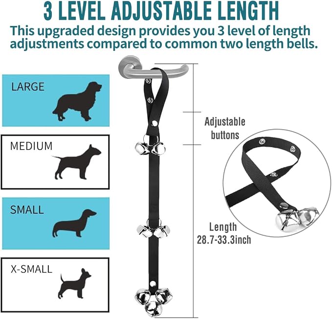 BLUETREE 2 Pack Dog Doorbells Premium Quality Training Potty Great Dog Bells - Image 5