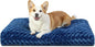 KSIIA Washable Dog Bed Comfy Dog Crate Pad Deluxe Plush Pet Bed Non-Slip Kennel by KSIIAPetProducts