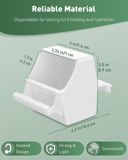 Pawfly 2 Pcs Bird Feeder, Hanging Plastic Water Dispenser - Image 2