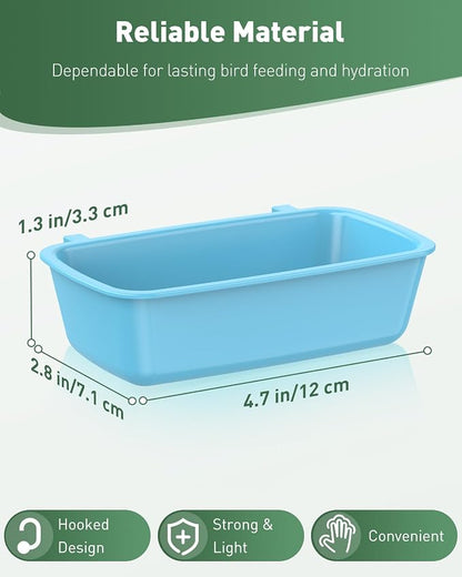 Pawfly Hanging Feeder, Food and Water Container, Feeding Dishes Coop Cups - Image 3