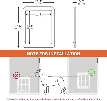 PETLESO Large Dog Door for Screen Door - Image 3