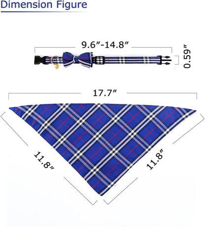 Yizepet Dog Collar with Bow Tie- Adjustable pet Collar - Image 4