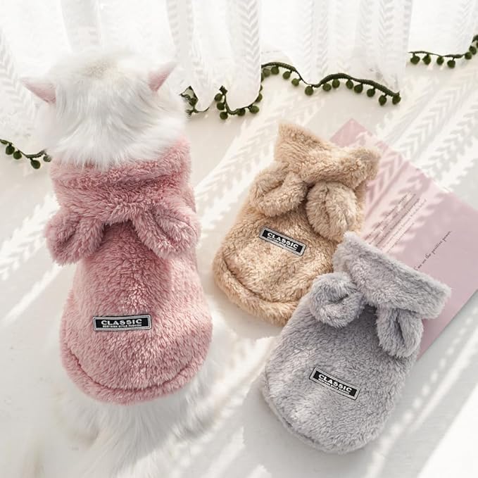 Selena Cat Bunny Ears Costume Cute Dog Kitten Hoodies Sweater Rabbit Ears Puppy - Image 7