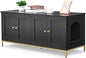 Homhedy Cat Litter Box Enclosure by Homhedy