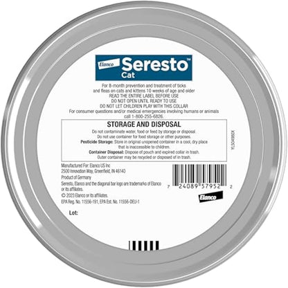 Seresto Cat Vet-Recommended Flea & Tick Treatment & Prevention Collar - Image 2