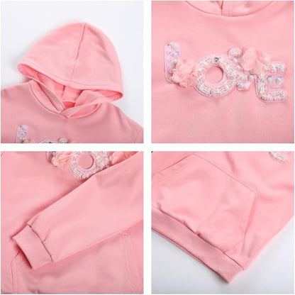 WELAKEN Sweatshirts for Girls Toddler & Kids II Little Girl's Pullover Tops - Image 3