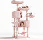 58" Cat Tree Tower for Indoor Cats, Top Perch, Dangling Ball & Cat Condo by Unknown