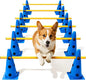 Dog Agility Course Backyard Set, Dog Agility Hurdle Cone Set by Lupar