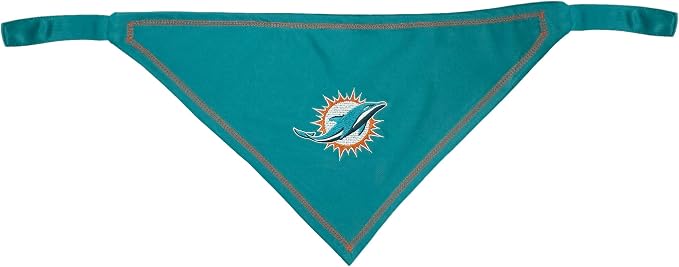 Pets First NFL Miami Dolphins TIE Bandana, Large/X-Large. Dog Bandana Scarf Bib - Image 6