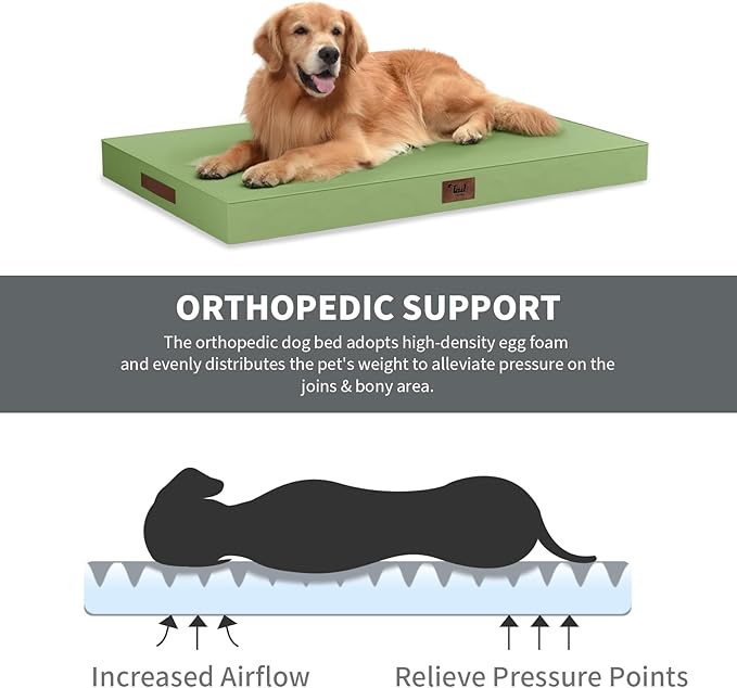 Outdoor Extra Large Dog Crate Bed, XXL Waterproof Dog Bed - Image 3