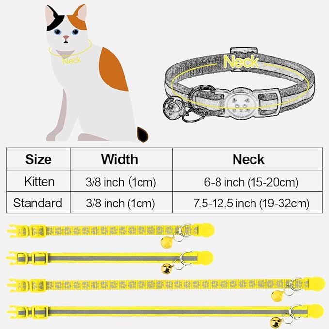 Taglory Reflective Cat Collar Breakaway - Image 6