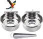 Parrot Feeding Bowls, Bird Cage Cups Holder by Tfwadmx