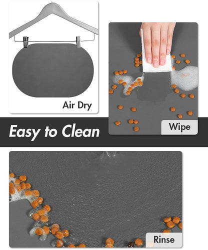 Absorbent Dog Food Mat-Dog Mat for Food and Water Bowl, Quick Dry Pet Food Mat - Image 4