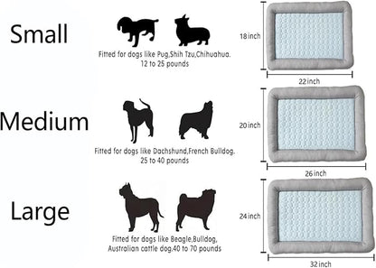 Cooling Dog Bed, Pet Mat with Quilted Design, Cooling Bed - Image 2