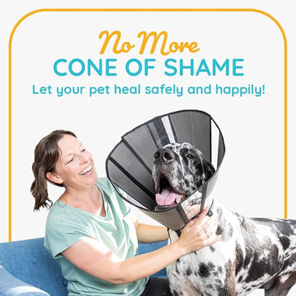 ZenPet Recovery Cone E-Collar for Dogs & Cats – Soft, Comfortable, Safe & - Image 7