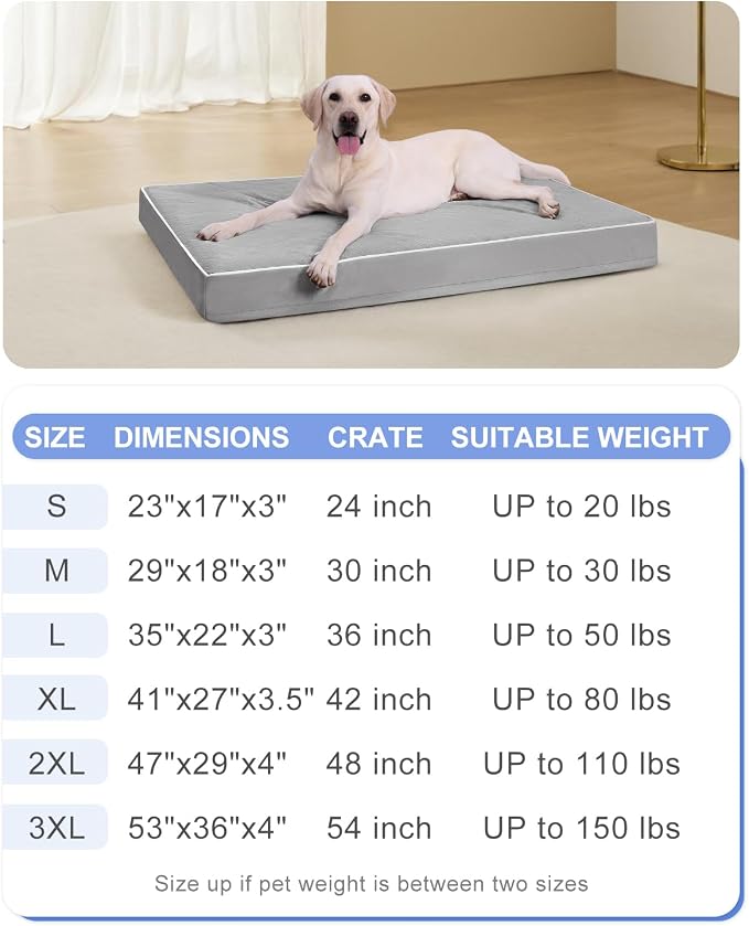 KSIIA Orthopedic Dog Bed Extra Large Dog Bed - Image 7