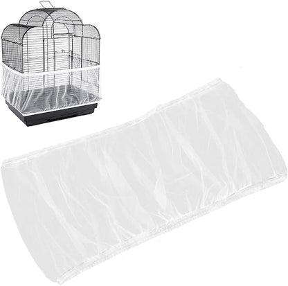 Universal Bird Cage Seed Catcher, Seed Catcher Guard Net Cover, Parrot Nylon by BSBMIEQM