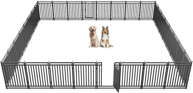 Dog Playpen Dog Fence Outdoor for Yard 47" H by Petorldog