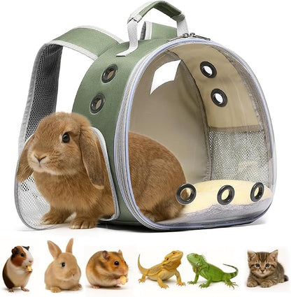 Bunny Carrier, Guinea Pig Carrier, Small Animal Carrier Backpack by Hcupet