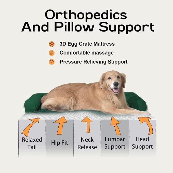 Large Dog Bed Orthopedic Washable - Image 3