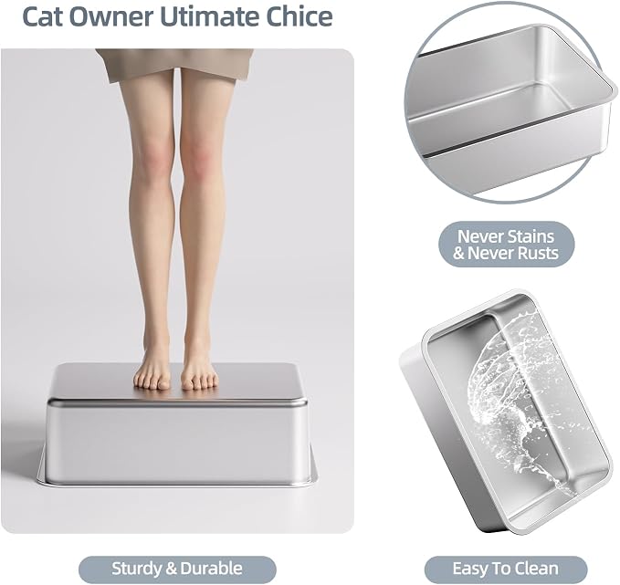 Stainless Steel Cat Litter Box - Image 4